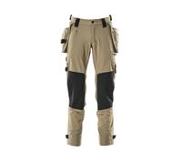 Mascot Advanced Trousers With Holster Pockets And Stretch - Light Khaki (30.5) (Leg Length - Short)