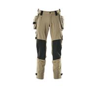 Mascot Advanced Trousers With Holster Pockets And Stretch - Light Khaki (31.5) (Leg Length - Long)