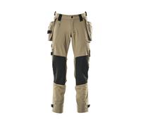 Mascot Advanced Trousers With Holster Pockets And Stretch - Light Khaki (32.5) (Leg Length - Short)
