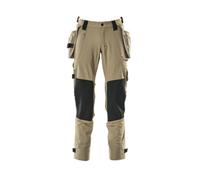 Mascot Advanced Trousers With Holster Pockets And Stretch - Light Khaki (36.5) (Leg Length - Regular)