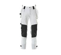 Mascot Advanced Trousers With Holster Pockets And Stretch - White (28.5) (Leg Length - Regular)