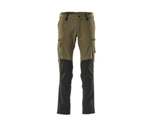 Mascot Advanced Ultimate Stretch Functional Trousers - Moss Green/black (32.5) (Leg Length - Long)