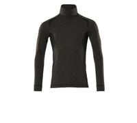 Mascot 19781-794 Unisex Crossover Functional Under Shirt - Dark Anthracite/Black