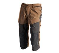 Mascot Customized Craftsmen's 3/4 Trousers With Kneepad Pockets - Nut Brown/black (48.5) (Leg Length - Regular)