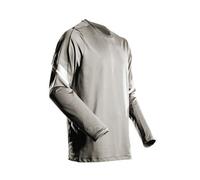 Mascot Customized Modern Fit Long-Sleeved T-Shirt (Silver Grey) (Xxxx Large)