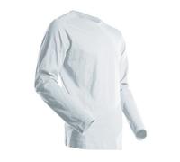 Mascot Customized Modern Fit Long-Sleeved T-Shirt (White) (Large)