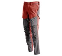 Mascot Customized Stretch Trousers With Kneepad Pockets - Autumn Reda/stone Grey (32.5) (Leg Length - Long)