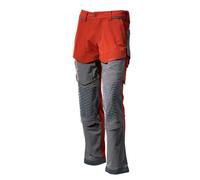 Mascot Customized Stretch Trousers With Kneepad Pockets - Autumn Reda /stone Grey (35.5) (Leg Length - Regular)