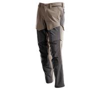 Mascot Customized Stretch Trousers With Kneepad Pockets - Dark Sand/stone Grey (28.5) (Leg Length - Short)