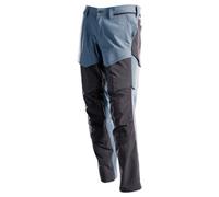 Mascot Customized Stretch Trousers With Kneepad Pockets - Stone Blue/dark Navy (27) (Leg Length - Regular)