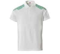 Mascot Workwear 20083 Short-Sleeve Polo Shirt White/Grass Green M Colo M