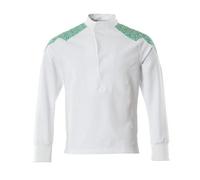 Mascot Workwear 20052 Smock White/Grass Green 2XL Colour: White/Grass 2XL