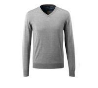 Mascot Frontline Merino Wool Knitted V-Neck Jumper (Grey-Flecked) (Xxx Large)
