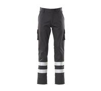 Mascot Macmichael Workwear Service Trousers With Reflective Tape (Black) (27) (Leg Length - Regular)