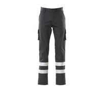Mascot Macmichael Workwear Service Trousers With Reflective Tape (Black) (32.5) (Leg Length - Long)