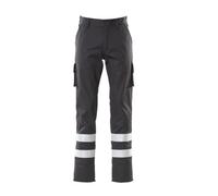 Mascot Macmichael Workwear Service Trousers With Reflective Tape (Black) (32.5) (Leg Length - Regular)