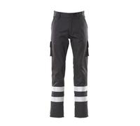 Mascot Macmichael Workwear Service Trousers With Reflective Tape (Black) (36.5) (Leg Length - Long)