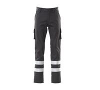 Mascot Macmichael Workwear Service Trousers With Reflective Tape (Black) (40.5) (Leg Length - Long)