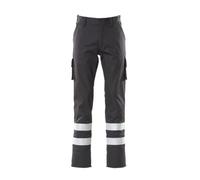 Mascot Macmichael Workwear Service Trousers With Reflective Tape (Black) (50.5) (Leg Length - Regular)