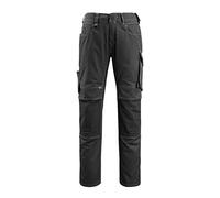 Mascot Mannheim Work Trousers Knee-Pad-Pockets 12779-442 - Unique Mens 90C52 (W36.5 L35) Black