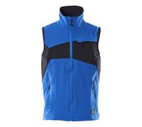 Mascot Men's Accelerate Two Tone 4 Way Stretch Lightweight Gilet in Bright Blue | Size: XL Mascot Bright Blue XL