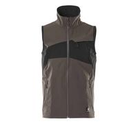 Mascot Men's Accelerate Two Tone 4 Way Stretch Lightweight Gilet in Dark Grey | Size: 4XL Mascot Dark Grey 4XL