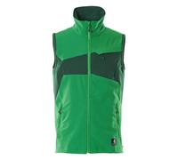 Mascot Men's Accelerate Two Tone 4 Way Stretch Lightweight Gilet in Light Green | Size: 4XL Mascot Light Green 4XL