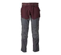 Mascot Men's Customised Knee Pad Pockets Long Work Trousers in Maroon | Size: 34L Mascot Maroon 34L