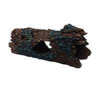 Mascot Pets 18cm Log Drift Wood Cave Hide Hole With Plant Detail Artificial Polyresin Aquarium Ornament Aquatic Model Decoration Fish Tank Marine Decor Ornaments