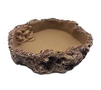 Mascot Pets Large 19cm Reptile Dish Feed Feeding Water Bowl Vivarium Tank Feeder Snake Tortoise Lizard