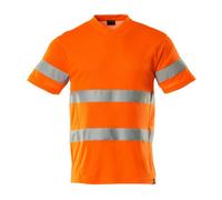 Mascot Safe Classic Modern Fit V-Neck T-Shirt (Hi-Vis Orange) (Medium)