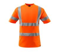 Mascot Safe Classic V-Neck T-Shirt (Hi-Vis Orange) (Medium)