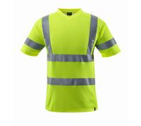 Mascot Safe Classic V-Neck T-Shirt (Hi-Vis Yellow) (Medium)