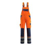 Mascot Safe Compete Barras Bib & Brace (Hi-Vis Orange/navy Blue) (48.5) (Leg Length - Long)