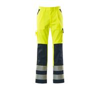 Mascot Safe Compete Olinda Trousers - Hi-Vis Yellow (Hi-Vis Yellow/navy Blue) (31.5) (Leg Length - Regular)