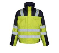 Mascot Safe Image Genova Winter Jacket (Hi-Vis Yellow/navy Blue) (Large)