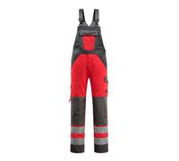 Mascot Safe Light Gosford Bib & Brace - Hi-Vis Red/dark Anthracite (32.5) (Leg Length - Regular)