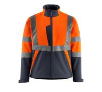 MASCOT® Safe Light, Kiama, Softshell jacket Hi Vis Orange/Dark Navy