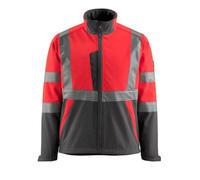 Mascot Workwear 15902 Safe Light Softshell Jacket Hi-Vis Red/Dark Anth S