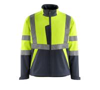 Mascot Safe Light Kiama Softshell Jacket (Hi-Vis Yellow/dark Navy Blue) (Xx Large)