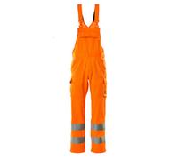 Mascot Workwear 18869 Safe Light Bib & Brace Hi-Vis Orange Waist: 27" 30"
