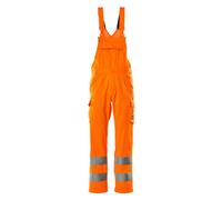 Mascot Workwear 18869 Safe Light Bib & Brace Hi-Vis Orange Waist: 42.5" 32"