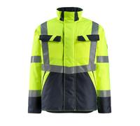 Mascot Safe Light Penrith Winter Jacket (Hi-Vis Yellow/dark Navy Blue) (Small)