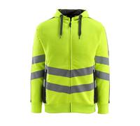 Mascot Workwear 50138 Corby Safe Supreme Hoodie With Zipper Hi-Vis Yel 2XL