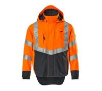 Mascot Safe Supreme Harlow Outer Shell Jacket (Hi-Vis Orange/dark Navy Blue) (Xx Large)