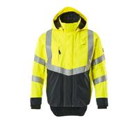 Mascot Safe Supreme Harlow Outer Shell Jacket (Hi-Vis Yellow/dark Navy Blue) (Small)