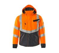 Mascot Safe Supreme Hastings Winter Jacket (Hi-Vis Orange/dark Navy Blue) (Large)