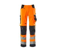 Mascot Safe Supreme Kendal Trousers - Hi-Vis Orange/dark Navy Blue (35.5) (Leg Length - Long)