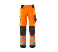 Mascot Safe Supreme Kendal Trousers - Hi-Vis Orange/dark Navy Blue (36.5) (Leg Length - Long)