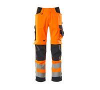 Mascot Safe Supreme Kendal Trousers - Hi-Vis Orange/dark Navy Blue (38.5) (Leg Length - Short)